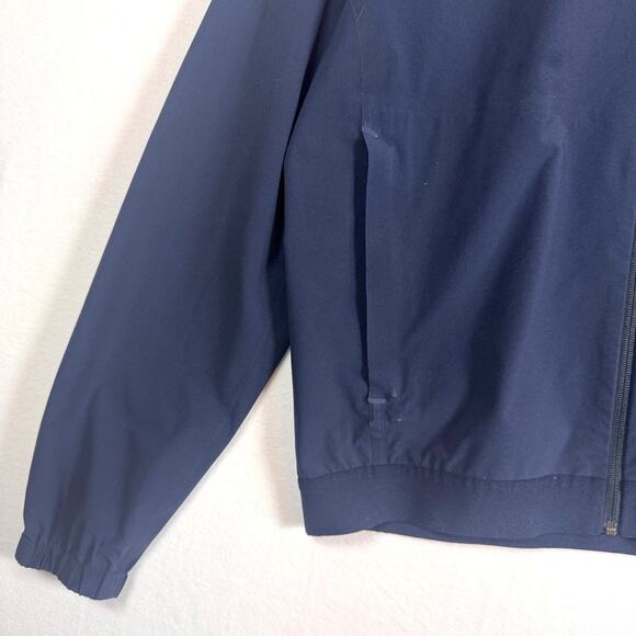EVERLANE Deep Navy Bomber Zip Up Windbreaker Lightweight Jacket Size Large - Picture 5 of 6
